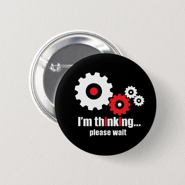 I'm thinking please wait  button (Front & Back)