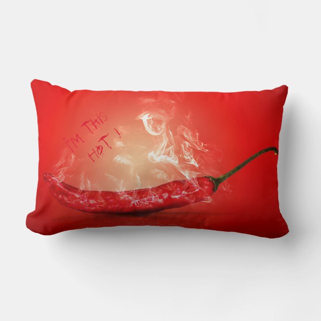 i'm this hot smoking Chilli Lumbar Pillow (Front)
