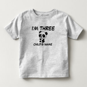 I'M THREE (AGE 3) Personalized T-shirts