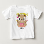 I&#39;m Three Birthday Bear Toddler T-shirt