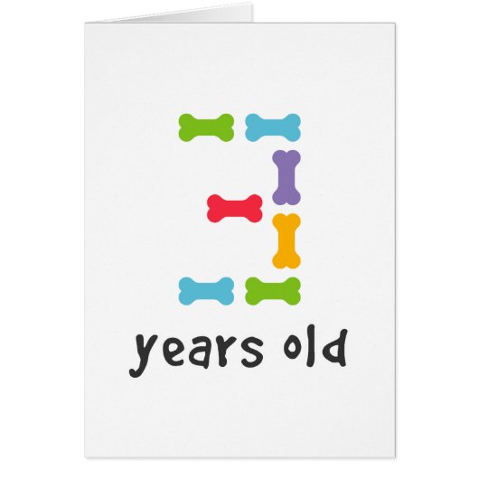 I'm Three Years Old Cards (Front)