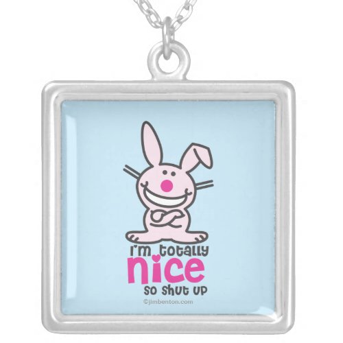 Im Totally Nice Silver Plated Necklace