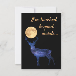 I'm Touched Beyond Words Thank You Card