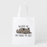 I&#39;m Trying my Best Cute Cat Grocery Bag