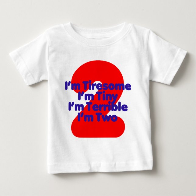 I'm Two Baby T-Shirt (Front)