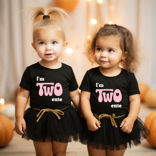 Im Two Cute _ 2nd Birthday Girl Gift Toddler T_shirt