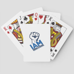 I'm Union Strong - Labor Day Poker Cards