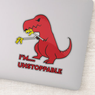 I'm Unstoppable Funny Dino Sticker