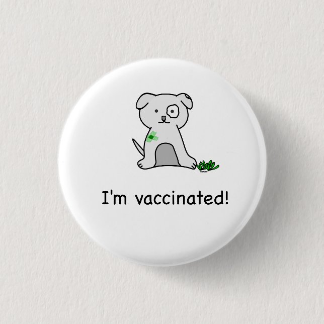 I'm vaccinated! button (Front)