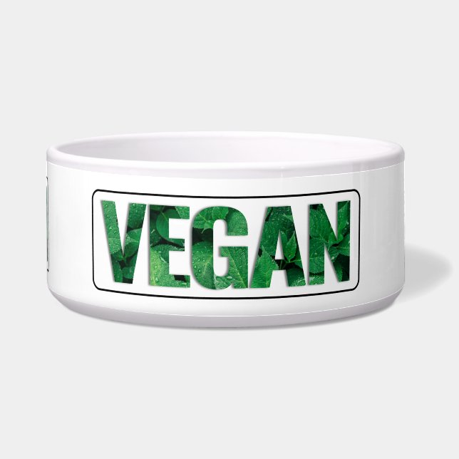 I'm Vegan, Typographic Design Bowl (Front)