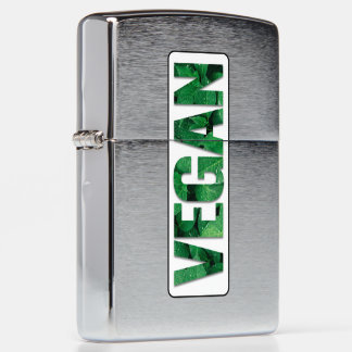 I'm Vegan, Typographic Design Zippo Lighter