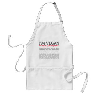 I'm Vegan: Where do I get my protein? Adult Apron