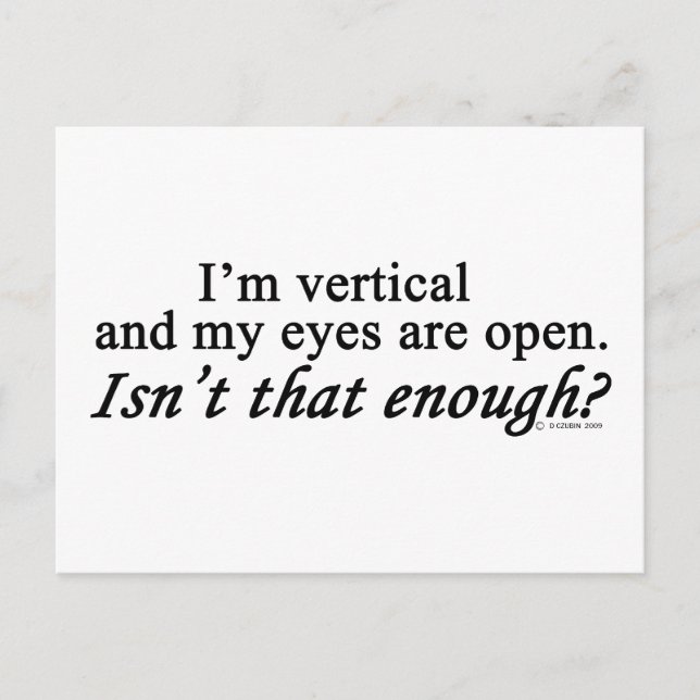 I'm Vertical Postcard (Front)