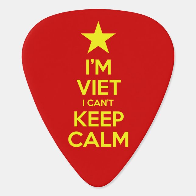 I'm Viet I Can't Keep Calm Guitar Pick (Back)