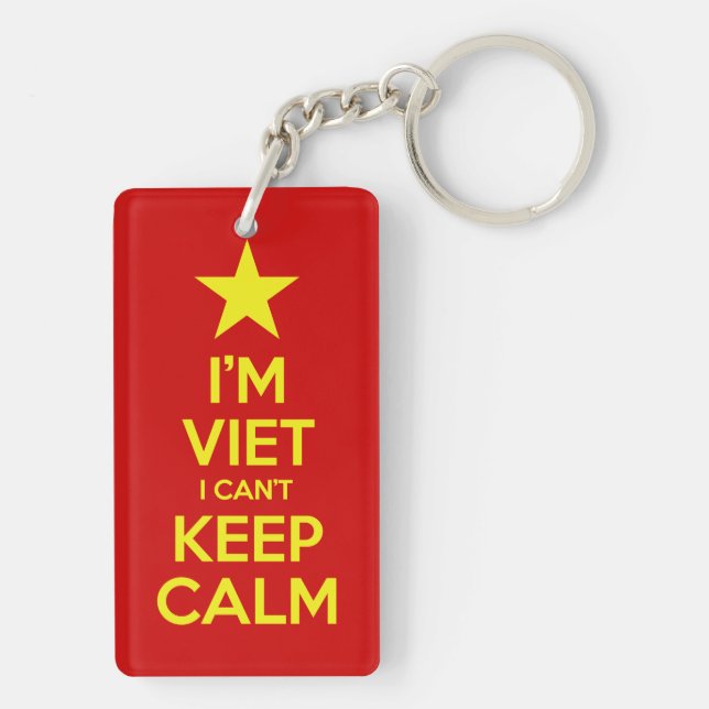 I'm Viet I Can't Keep Calm Keychain (Back)