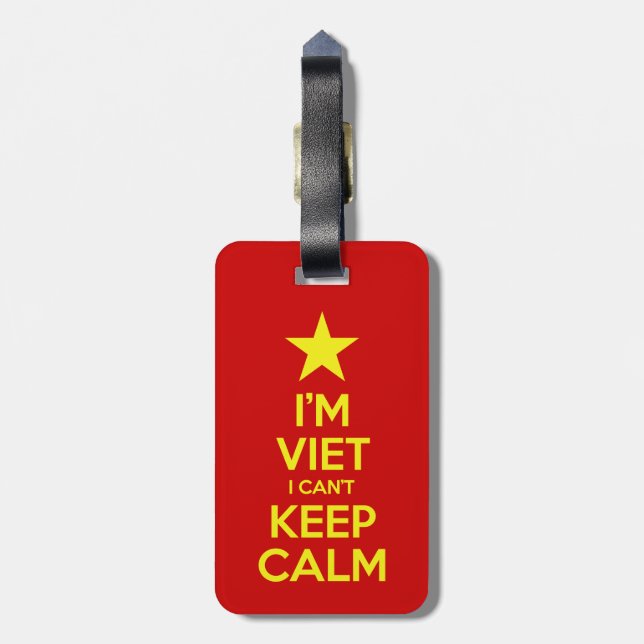 I'm Viet I Can't Keep Calm Luggage Tag (Back Vertical)