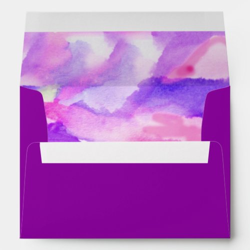 IM VIOLET WATERCOLOR Bat Mitzvah Envelope