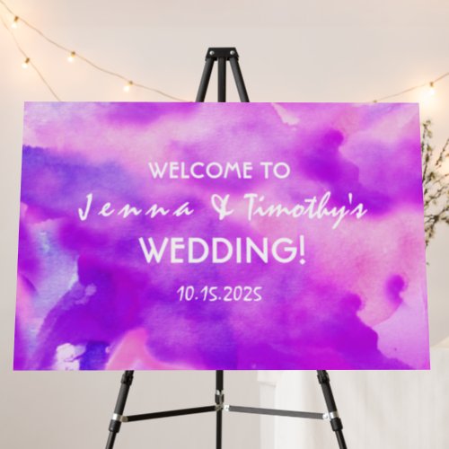 IM VIOLET Wedding Party Welcome Sign