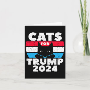 I'm Voting Cats For Trump 2024 Election Debate Card