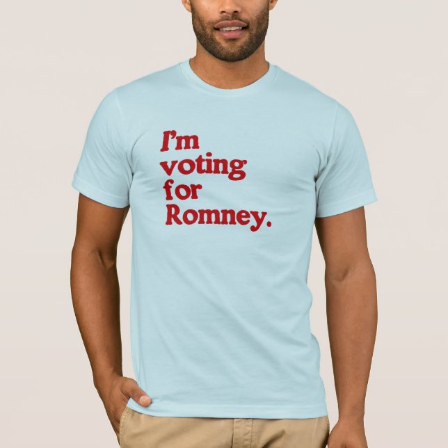 I'M VOTING FOR ROMNEY T-Shirt (Front)