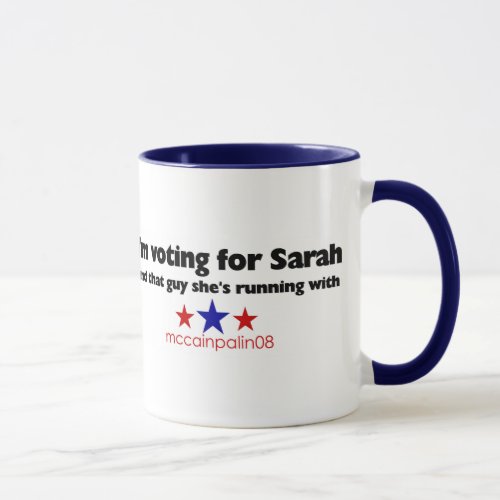 Im Voting For Sarah Mug