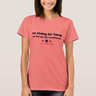 I'm voting for Sarah - Ringer Tee