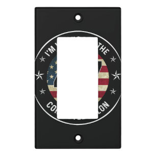 I'm Voting For The Convicted Felon 47 Anti Trump M Light Switch Cover
