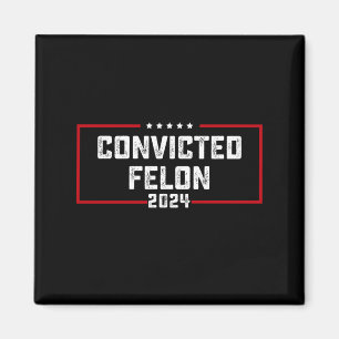 I'm Voting For The Convicted Felon Pro Trump 2024 Magnet