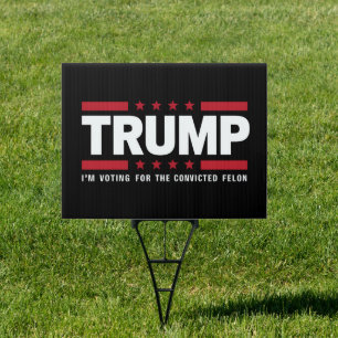 I'm Voting For The Convicted Felon Pro Trump 2024 Sign