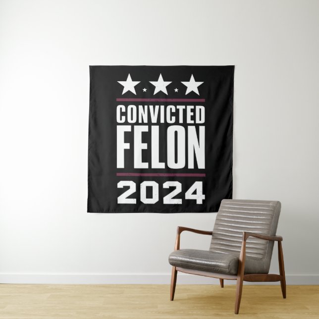 I'm Voting For The Convicted Felon Pro Trump 2024 Tapestry (In Situ)