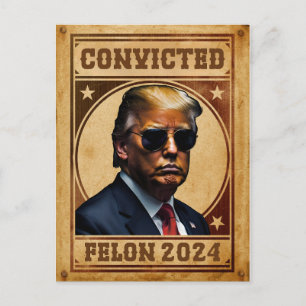 I'm Voting For The Convicted Felon Trump Mugshot Postcard