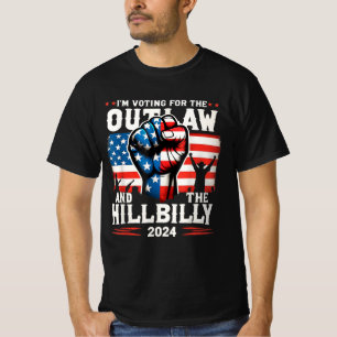 I'm Voting For the Outlaw and the Hillbilly 2024 T-Shirt