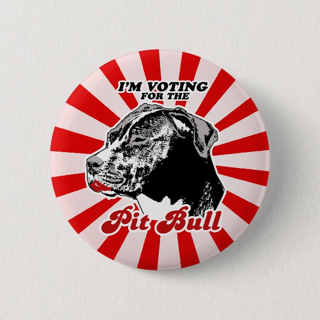 I'm voting for the Pit Bull Pinback Button (Front)