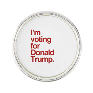 I'm voting for Trump 2016 Lapel Pin