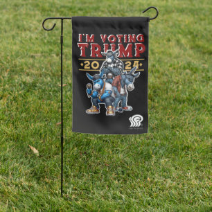 I'M VOTING for TRUMP 2024 Garden Flag