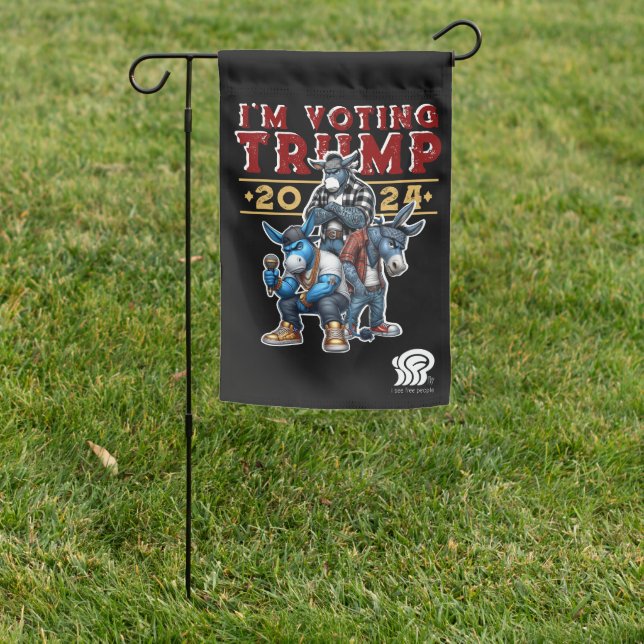 I'M VOTING for TRUMP 2024 Garden Flag (In SItu)