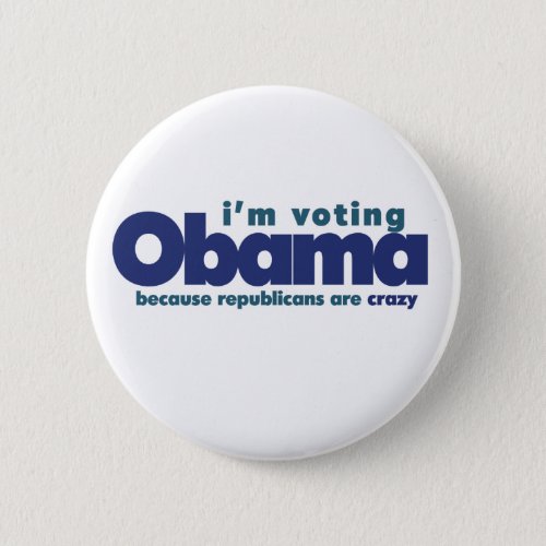 Im voting OBAMA Button