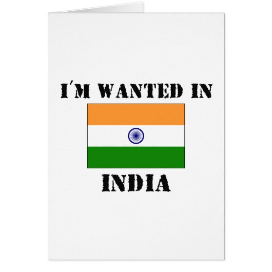I'm Wanted In India (Front)