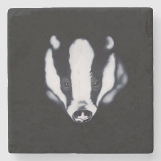 ' I'm Watching You ' badger stone coaster