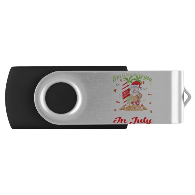 I'm Watching You Santa Christmas In July Tank Top Flash Drive (Front)