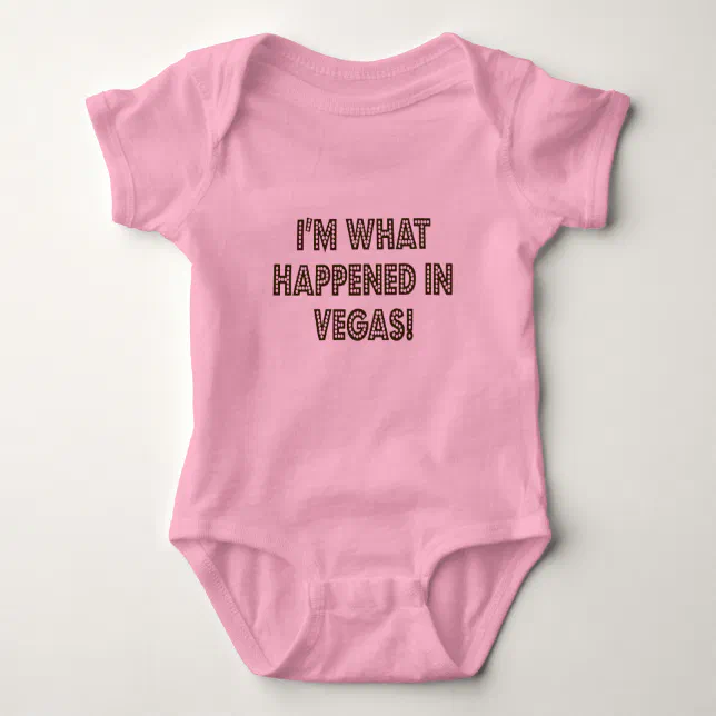 Baby Bodysuit - I'm What Happened in Vegas 6-12 Months / White