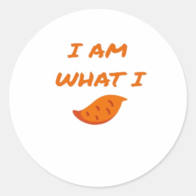 I'm What I Yam Classic Round Sticker (Front)