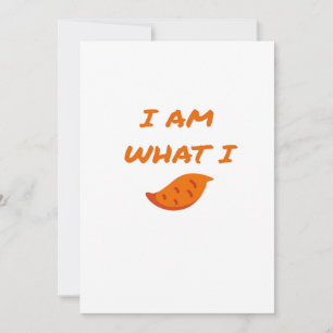 Im What I Yam Playful Pun Mood Holiday Card