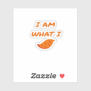 Im What I Yam Playful Pun Mood Sticker