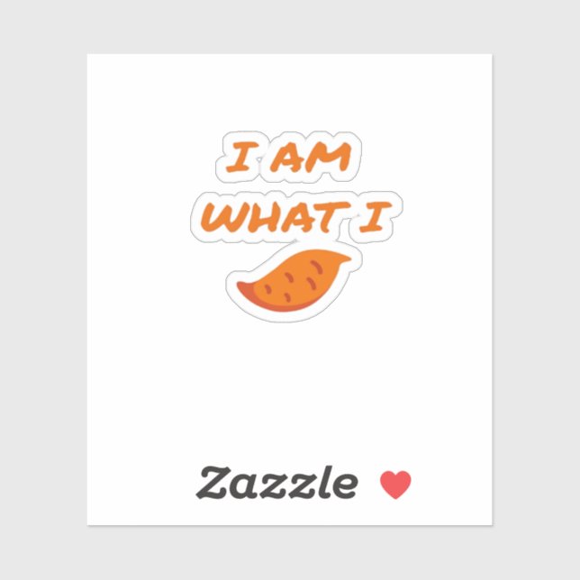 Im What I Yam Playful Pun Mood Sticker (Sheet)