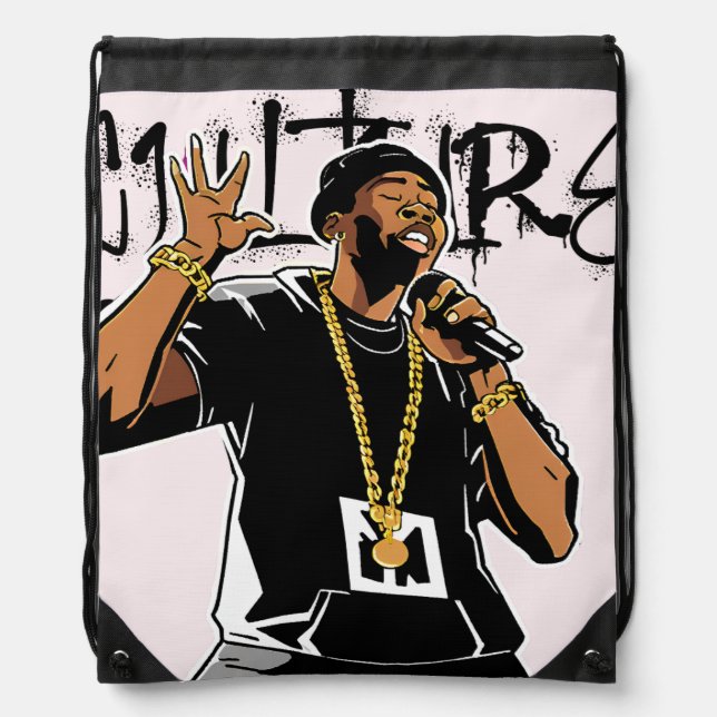 I'm What The Culture Feeling Drawstring Bag (Front)