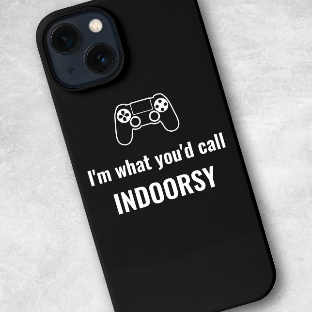 I'm What You'd Call Indoorsy - Gamer Customizable iPhone Case