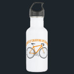 I'm Wheely Enjoying Retirement Funny Bicycle Stainless Steel Water Bottle<br><div class="desc">This water bottle makes a great retirement gift for cyclists and anyone who loves to ride bikes. It features the funny message "I'm Wheely Enjoying Retirement" in orange above an illustration of a matching orange bicycle.</div>