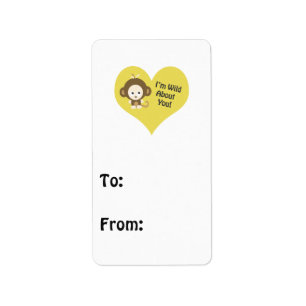 I'm Wild about You Monkey Label