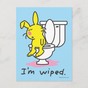 I'm Wiped Postcard
